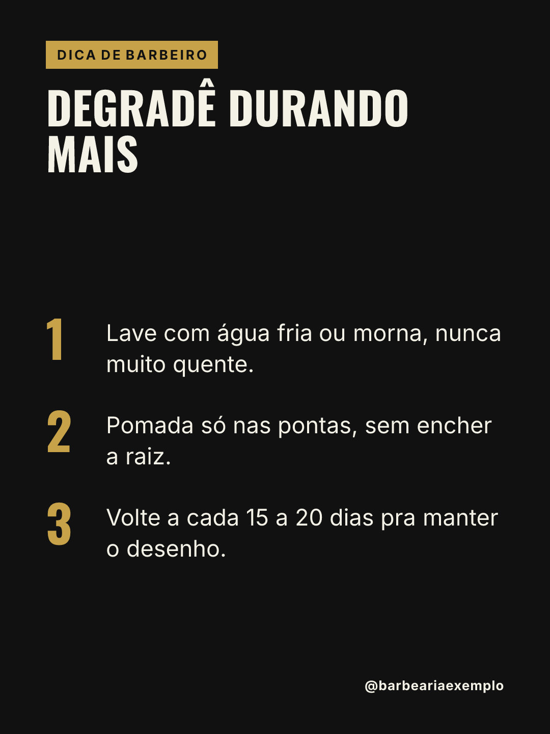 Arte de exemplo: Degradê durando mais