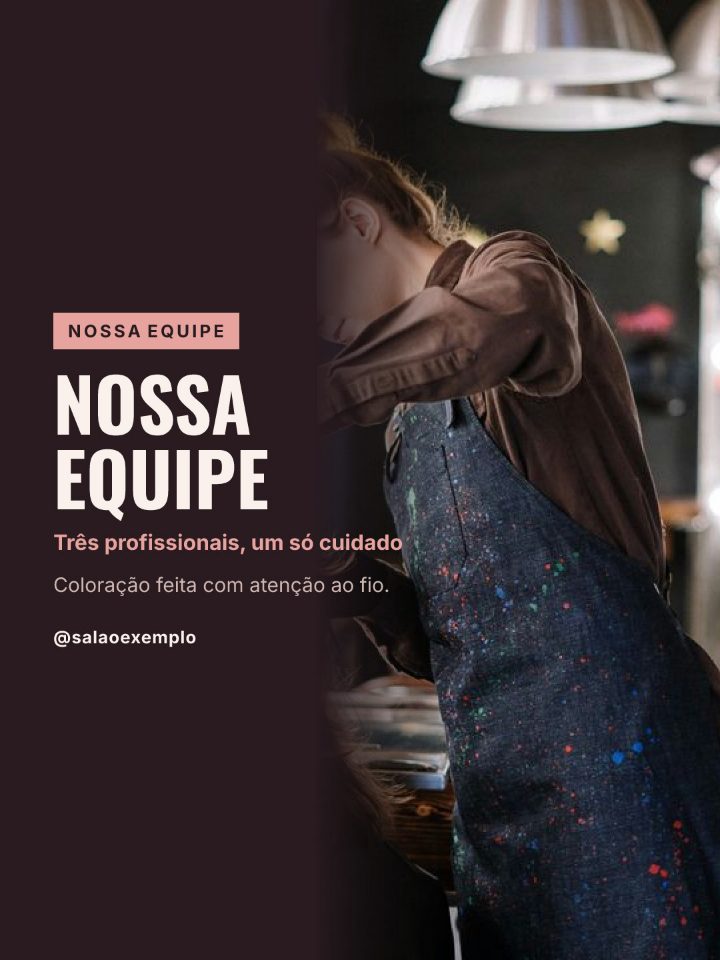 Arte de exemplo: nossa equipe